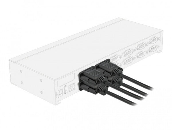 DeLOCK 87784 serielkabel Sort 5 m DB-9