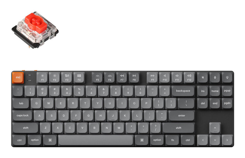 Keychron K1M-H1 tastatur Universel USB + RF Wireless + Bluetooth Sort