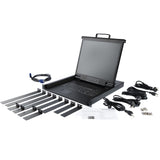 StarTech.com RKCONS1701 rack-konsol 43,2 cm (17") 1280 x 1024 pixel Stål 1U