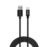 Savio CL-129 USB-kabel USB 2.0 2 m USB A USB C Sort