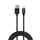 Savio CL-129 USB-kabel USB 2.0 2 m USB A USB C Sort