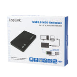 2Direct UA0256 drevkabinet HDD/SSD kabinet Sort 2.5"