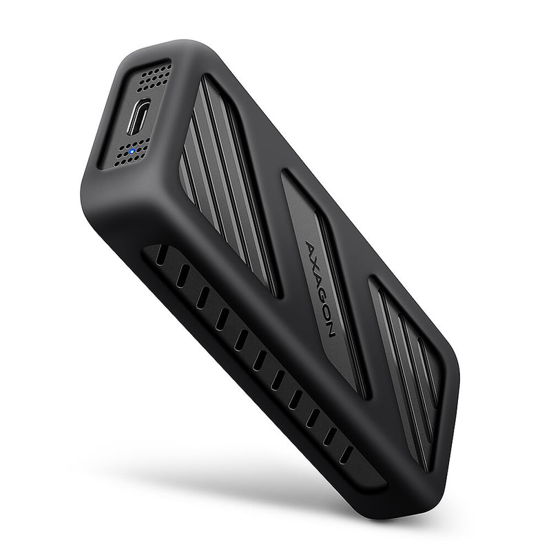 Axagon EEM2-20G NVMe-SSD-Gehäuse USB-C 3.2 20 Gbps 2230 - 2280 - schwarz SSD kabinet Sort M.2