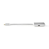 Nedis CCTB64480AL02 videokabel adapter 0,2 m USB Type-C DisplayPort Sølv