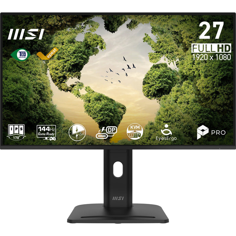 MSI Pro MP275PHGN E14 computerskærm 68,6 cm (27") 1920 x 1080 pixel Fuld HD LCD Sort