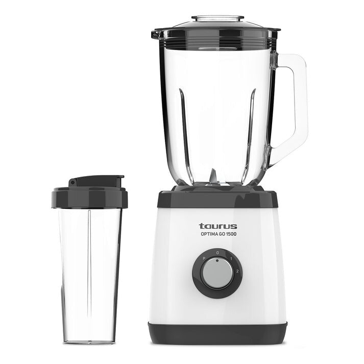 Taurus OPTIMA GO 1500 Bordplade blender 1500 W Sort, Hvid