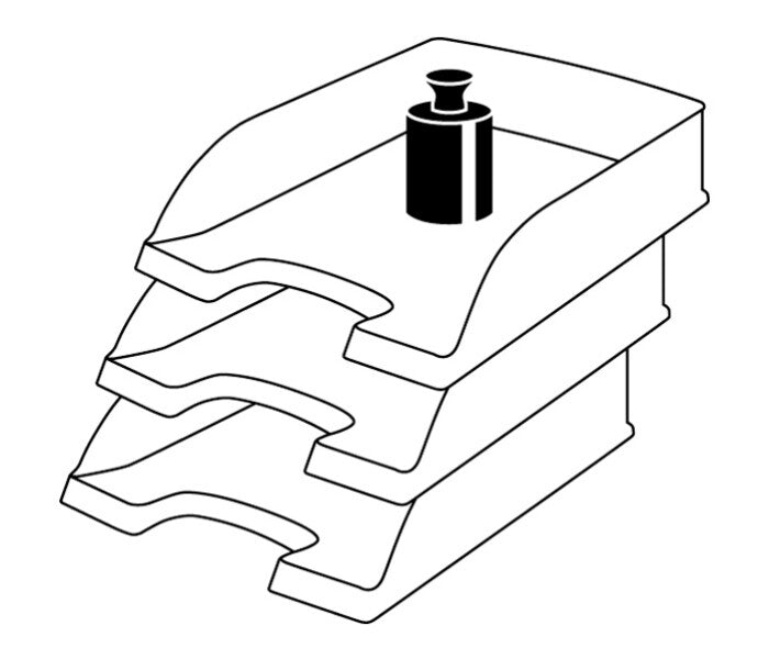 Leitz 52270095 brevbakke og papirordner til skrivebord Polystyren Sort