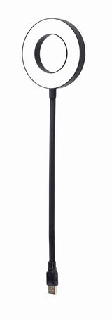 Gembird NL-LEDRING-01 USB gadget Sort, Hvid Lampe