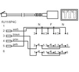 Goobay TEL ADAP RJ11 - TAE NFN Sort