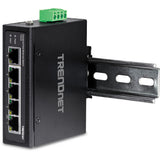 Trendnet TI-E50 netværksswitch Ikke administreret Fast Ethernet (10/100) Sort