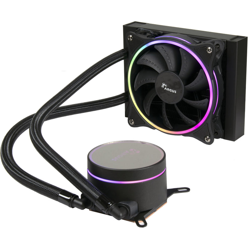 Inter-Tech LC-120 RGB Processor Alt-i-en væskekøler 12 cm Sort 1 stk