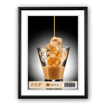 ZEP Al1B3 Enkelt billedramme Sort