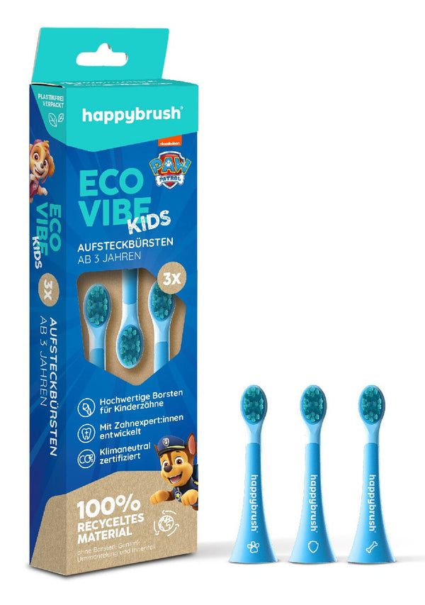 happybrush EcoVibe Kids Paw Patrol 3 stk Blå