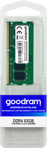 Goodram GR3200S464L22/16G hukommelsesmodul 16 GB 1 x 16 GB DDR4 260-pin SO-DIMM