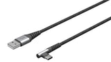 Goobay 64655 USB-kabel USB 2.0 0,5 m USB C USB A Sort, Grå