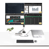 StarTech.com 132UE-TB4USB4DOCK dockingstation Ledningsført Thunderbolt 4 Grå
