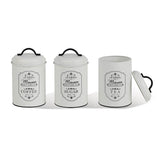 Maestro MR-1771-3CS køkken opbevaringsbeholder Te+Kaffe+Sukker beholdersæt Metal