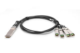 Digitus DN-81321 InfiniBand og fiberoptisk kabel 1 m QSFP+ 4x SFP+ Sort