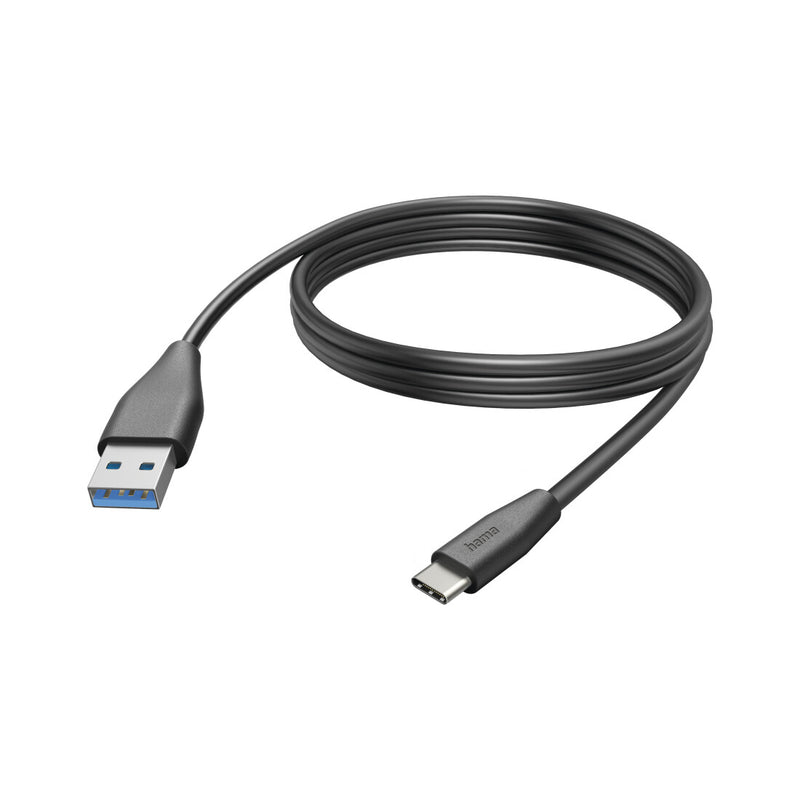 Hama 00201597 USB-kabel USB 2.0 3 m USB C USB A 0,48 Gbit/sek. Sort