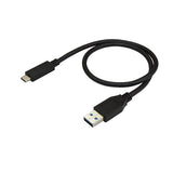 StarTech.com USB31AC50CM USB-kabel USB 3.2 Gen 2 (3.1 Gen 2) 0,5 m USB A USB C 10 Gbit/sek. Sort