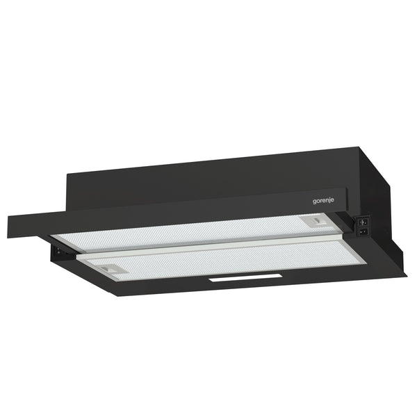 Gorenje TH60E3B emhætte Semi indbygget (træk ud) Sort 350 m³/t