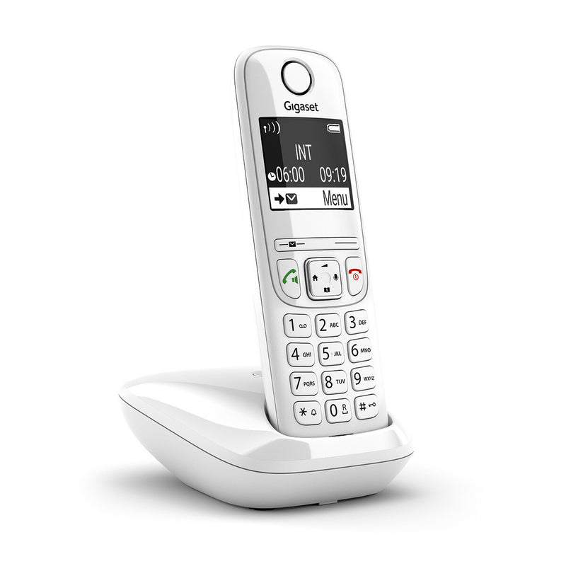 Gigaset AS690 Analog/DECT-telefon Nummervisning Hvid