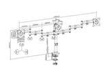 Multibrackets 3385 skærmbeslag og -stativer 68,6 cm (27") Skrivebord Sort
