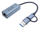 Inca IUTP-01TX interface hub USB 3.2 Gen 1 (3.1 Gen 1) Type-A + Type-C Blå