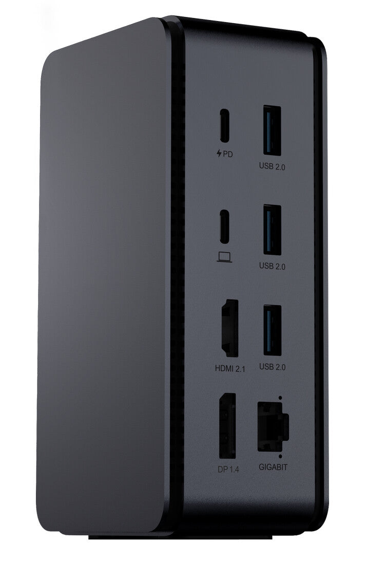 ProXtend DOCK2XUSB4 dockingstation Ledningsført USB4 Grå