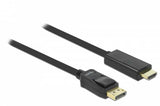 DeLOCK 82435 videokabel adapter 3 m HDMI Displayport Sort