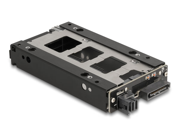 DeLOCK 47005 drive bay panel 2.5" Opbevaring drev bakke Sort, Sølv