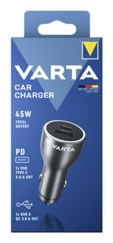 Varta Car Charger Smartphone, Tablet Sort Cigartænder Automatisk