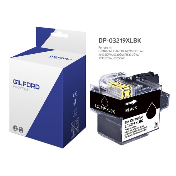 Gilford DP-03219XLBK blækpatron 1 stk Kompatibel Højt (XL) udbytte Sort