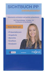 Pagna 21011-07 folder Polypropylen (PP) Blå A4
