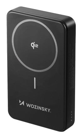 Wozinsky WLWP-10KA0Y3S Lithium polymer (LiPo) 10000 mAh Trådløs opladning Sort