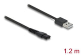 DeLOCK 90986 el-ledning Sort 1,2 m USB A 2-polet