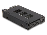 DeLOCK 47005 drive bay panel 2.5" Opbevaring drev bakke Sort, Sølv