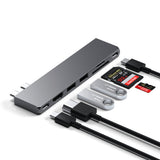 Satechi ST-HUCPHSM dockingstation Docking USB 3.2 Gen 2 (3.1 Gen 2) Type-C Grå