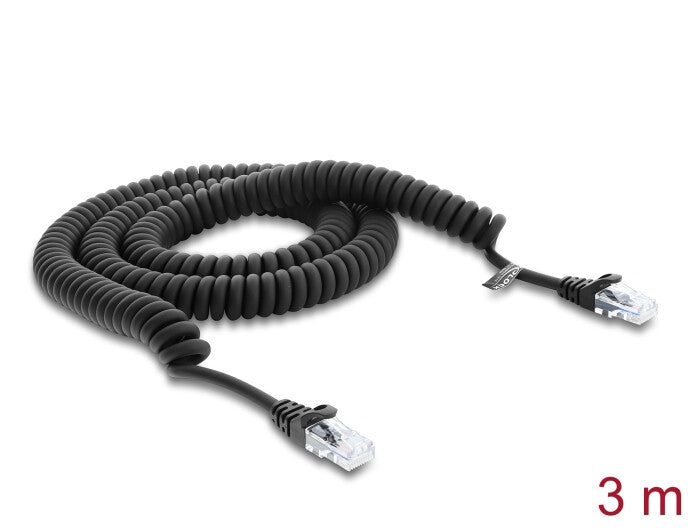 DeLOCK 91236 netværkskabel Sort 3 m Cat5e U/UTP (UTP)