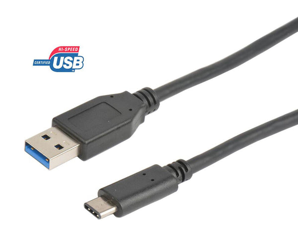 Prokord USBAM-CM 04-LSZH USB-kabel USB 3.2 Gen 1 (3.1 Gen 1) 2 m USB A USB C Sort