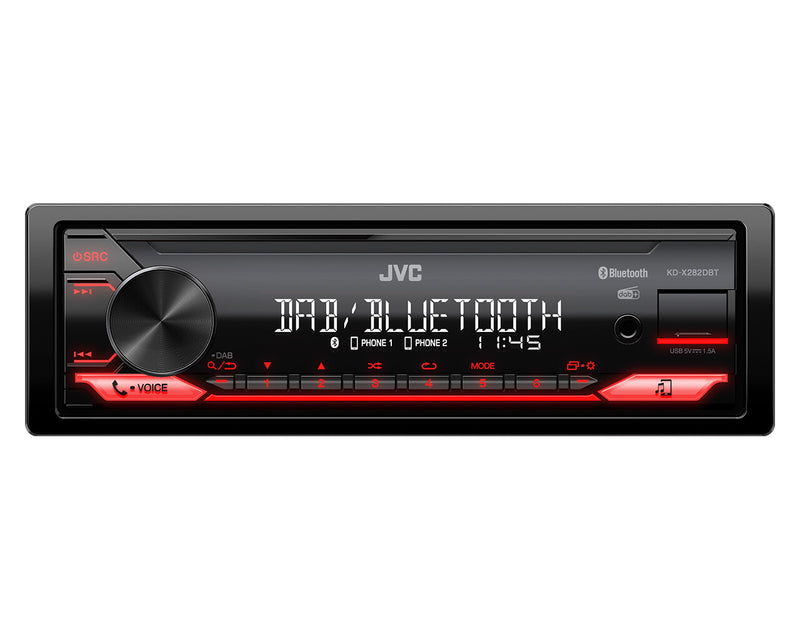 JVC KD-X282DBT bil media receiver Sort 200 W Bluetooth