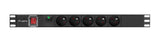 Lanberg PDU-05E-0200-BK strømforsyningsenhed (PDU) 5 AC stikkontakt(er) 1U Sort