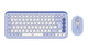 Logitech Pop Icon Combo tastatur Mus inkluderet Universel Bluetooth QWERTY Tyrkisk Violet, Hvid