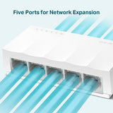 TP-Link LS1005 netværksswitch Ikke administreret Fast Ethernet (10/100) Hvid