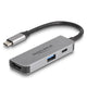 DeLOCK 61063 interface hub USB 3.2 Gen 1 (3.1 Gen 1) Type-C 10000 Mbit/s Grå