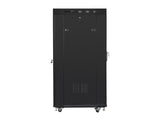 Lanberg FF01-8015-23BL stativ 15U Fritstående reol Sort