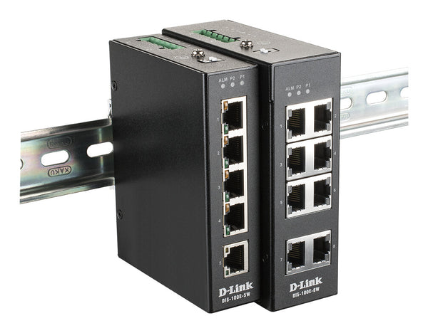 D-Link DIS-100E-5W netværksswitch Ikke administreret L2 Fast Ethernet (10/100) Sort