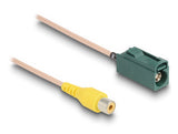 DeLOCK 90009 koaxial kabel RG-179/U 0,32 m FAKRA Z RCA Brun, Guld, Grøn, Gul