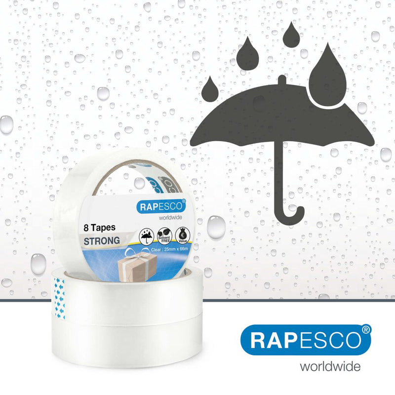 Rapesco 1808 tætningsbånd Transparent 66 m