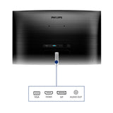 Philips E Line 325E1C/00 computerskærm 80 cm (31.5") 2560 x 1440 pixel Quad HD LCD Sort